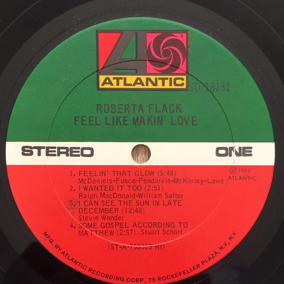Roberta Flack - “Feel Like Makin’ Love” Vinyl LP - Picture 4 of 5